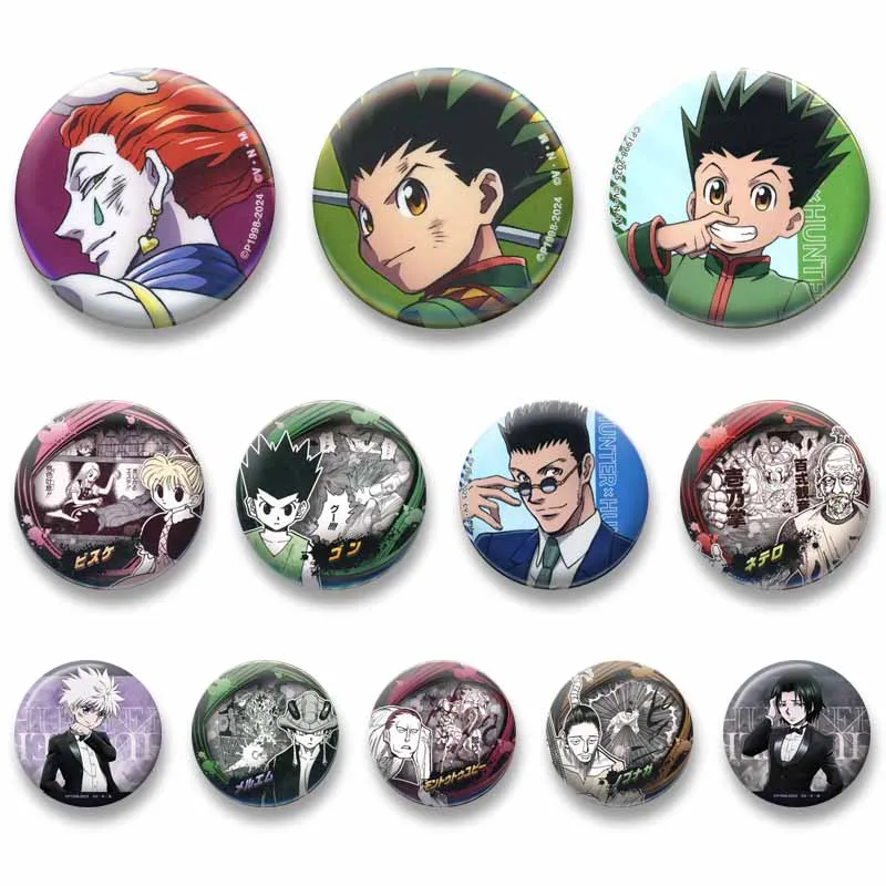 

Japanese Anime Hunter X Hunter Figure Enamel Badge Cartoon Role Playing Brooch Bag Clothes Pins Jewelry Gifts for Kids Friends