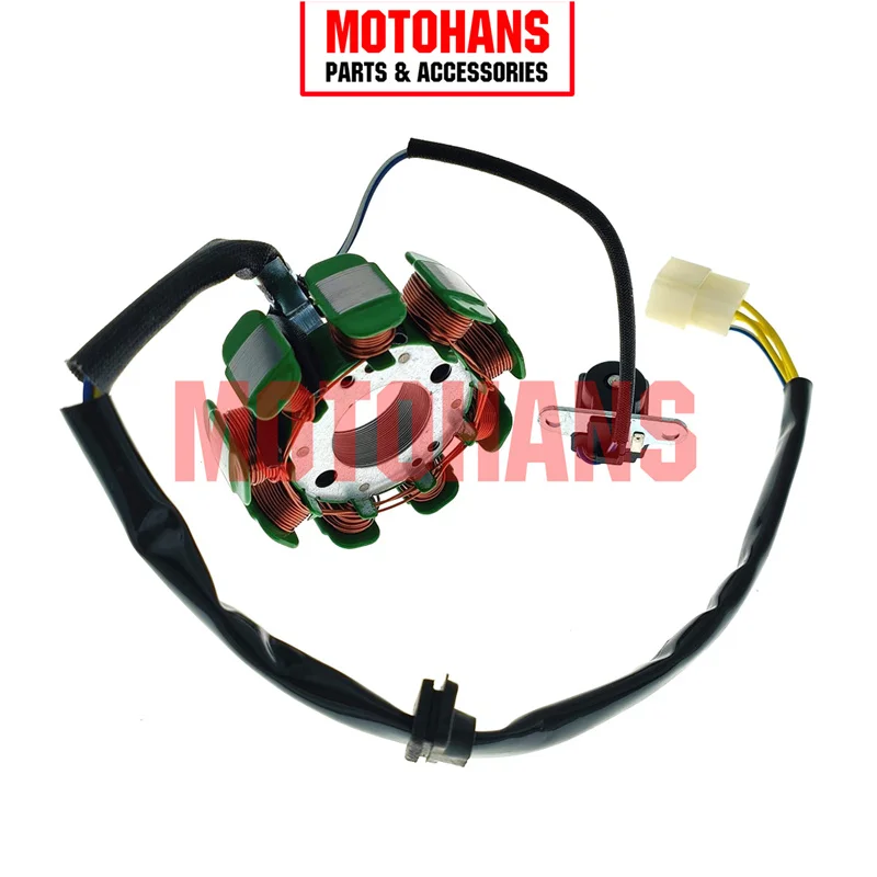 Aksesoris motor kumparan magnet koil A/C 9 kumparan pengapian STATOR untuk SMASH110 110CC C110 ATV CUB DIRTBIKE QUAD