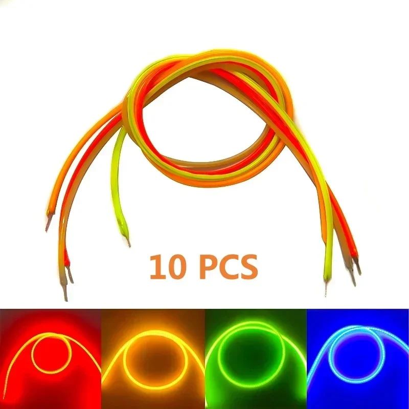 10pcs DC3V 130mm/300mm Retro Edison Bulb LED Filament Lights Parts LED Diodes Flexible Filament for Christmas Decorative Lamp