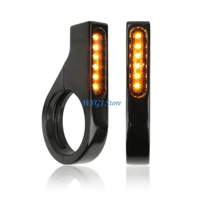 

37JE Motorcycle LED Turn Light Amber Brake For 41mm Fork Tube