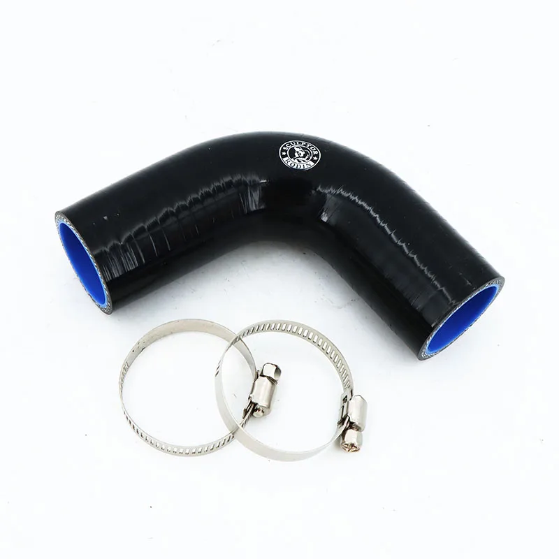 16mm-48mm 90 Degree Elbow Silicone Rubber Joiner Bend/0.63 inch/0.75 inch/0.98 inch silicone intercooler coolant hose/clamp