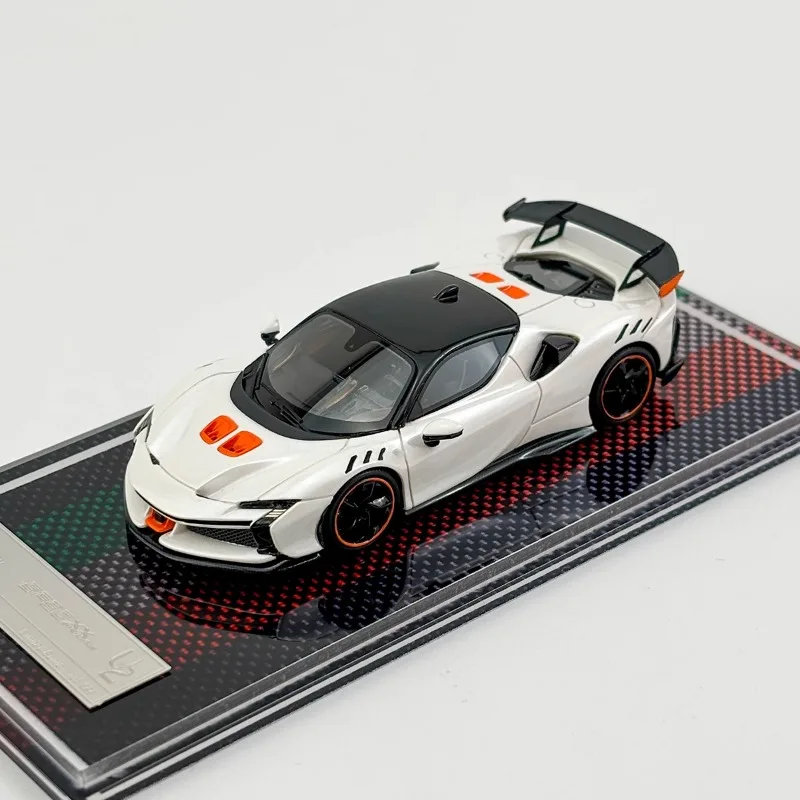 Diecast Metal Supercar Modelo, U2 1/64 SF90XX, Stradale Edição Limitada, Liga de Brinquedo, Veículo Motorizado, Presentes