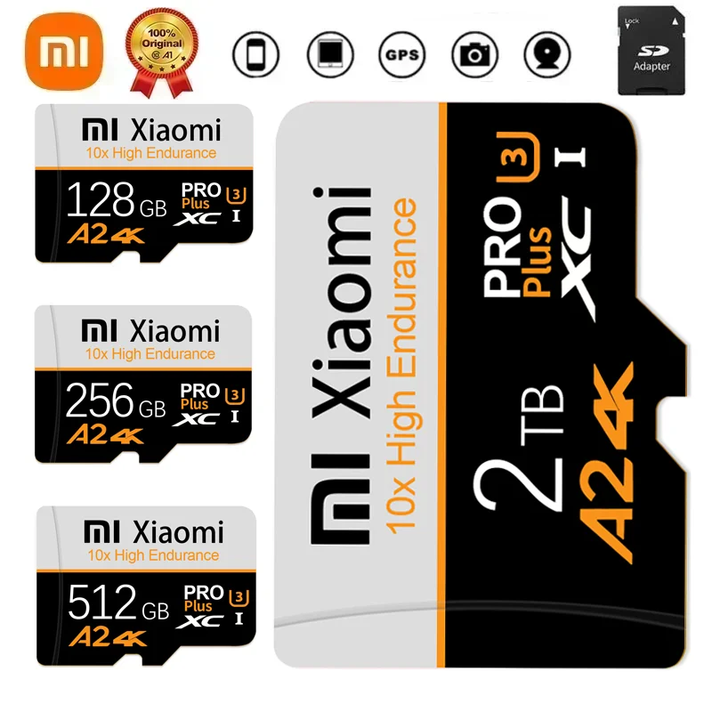 Original Xiaomi SD 1TB Micro TF Mini SD Card 256GB 512GB 128gb 64GB TF Memory Flash Card for Phone/Computer/Camera Dropshipping