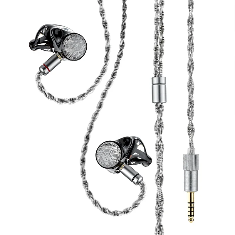 MOONDROP METEOR 1DD+2BA+4PLANAR IEMS 0.78mm 2핀 4.4 3.5mm 플러그 유선 이어폰형 헤드폰