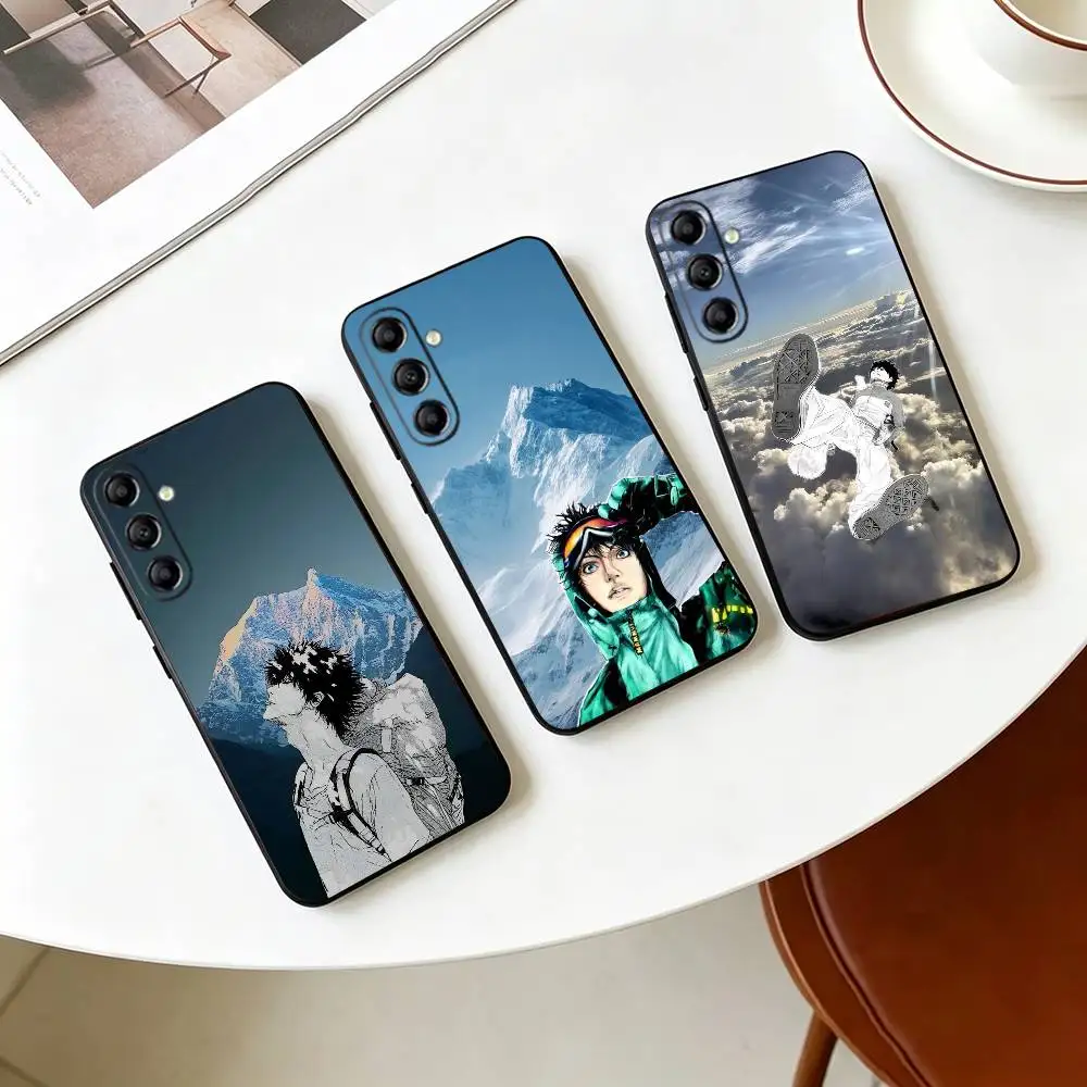 Funda de teléfono con estampado de manga T-The Climber para Samsung Galaxy A73,A72,A71,A70,A53,A52,A51, otras fundas negras suaves