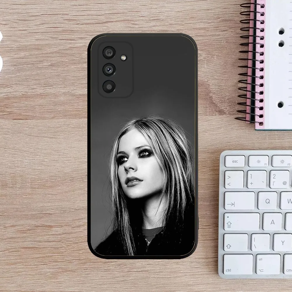 Cool Singer Phone Case For Samsung Galaxy A13,A21s,A22,A31,A32,A52,A53,A71,A80,A91 Soft Black Cover A-Avril L-Lavigne