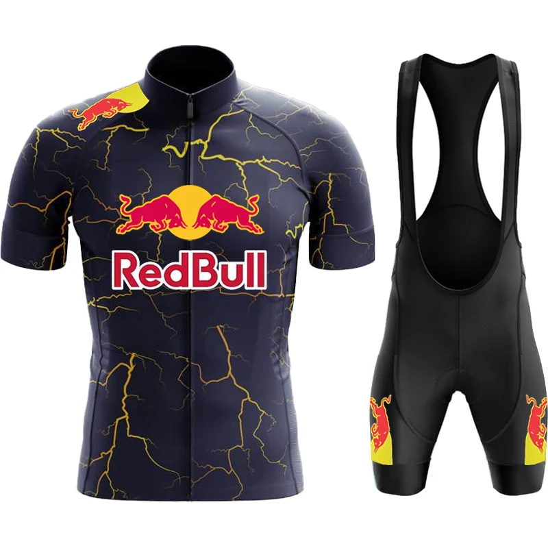 

Одежда для горного велоспорта, велосипедный трикотаж, мужская одежда Red Bull, нагрудник, мужская одежда, дорожный Mtb Tricuta, мужской костюм для триатлона, комплект мужской одежды