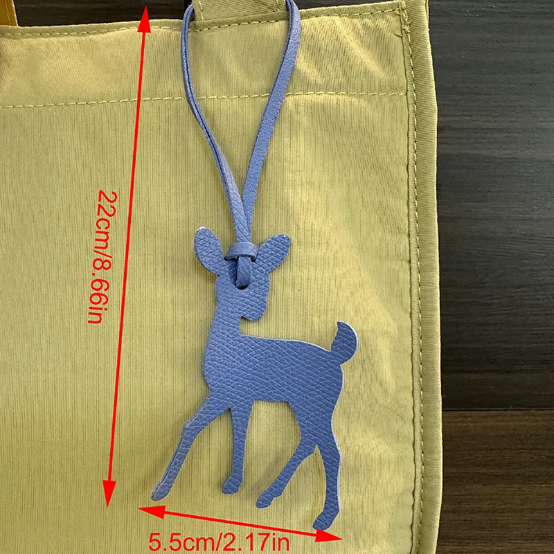 Moda Agile Deer PU skórzany brelok do kluczy Charms torba wisiorek biżuteria kobiety uchwyt na kluczyk do samochodu zawieszki na choinkę akcesoria