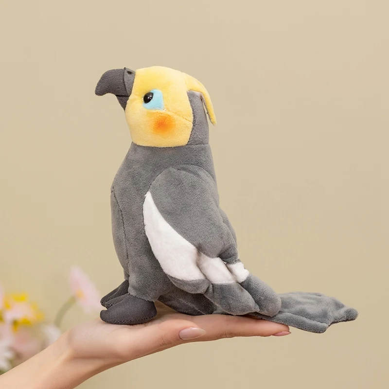 

1Pc 17cm Lifelike Grey Parrot Plush Toys Kawaii Plushie Bird Dolls Stuffed Soft Animal Dolls Lovely Birthday Gift