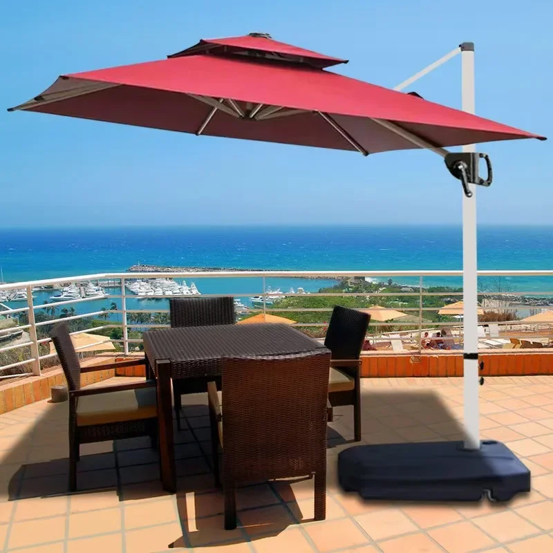 2026 Portable Outdoor Aluminum Umbrella Manufacturer's Sun Shelter for Advertising Furniture