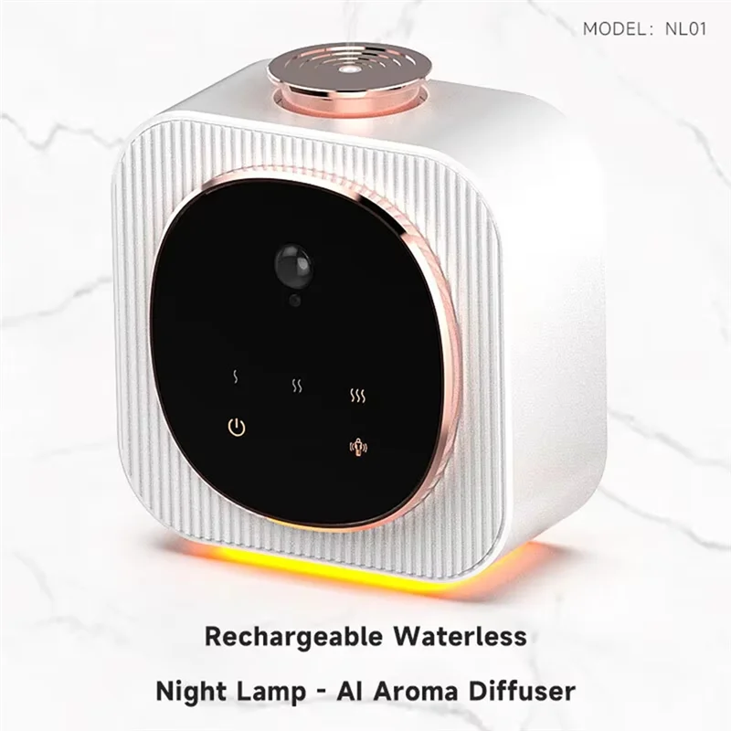

A98E-Waterless Aromatherapy Machine Rechargeable Nebulizer Diffuser Touch Sensor Essential Oil Aromatherapy