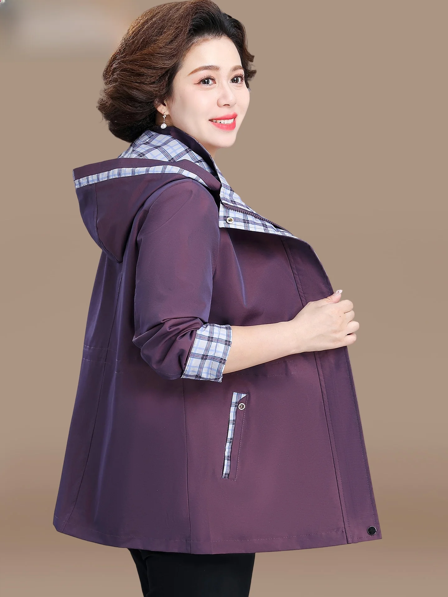 

Осенняя повседневная верхняя одежда для женщин старше 50 лет, модная одежда для женщин среднего и старшего возраста, весенне-осенняя одежда для отдыха, ветровки.