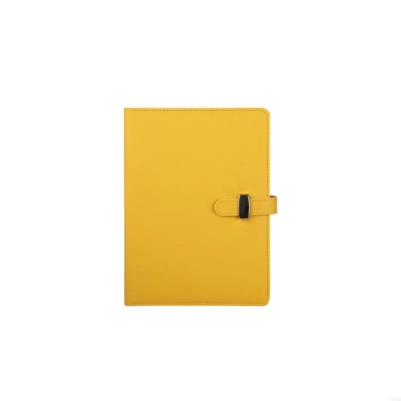 Y5LB Refillable Notebook With 6 Rings Leather Binder Covers Hardcover Journal 160 Pages Lined For Writing Note Taking
