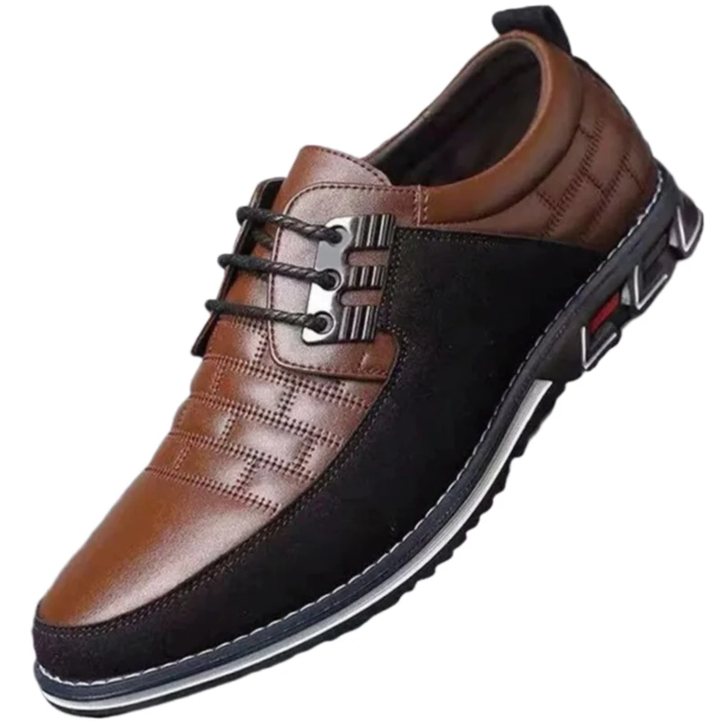

Men Sneakers Sewing Breathable Men's Dress 2025 Autumn Business Casual Shoes for Men Trend Classic Leather Shoes Outdoor