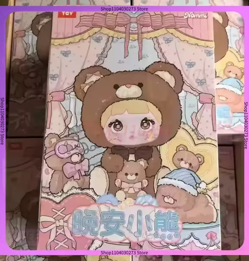 

Spot Nommi 400% Хорошая ночь, плюшевый мишка, слепая коробка, милая кукла, подарок для девочек, настольные украшения, загадочная коробка, коллекция игрушек, Рождество