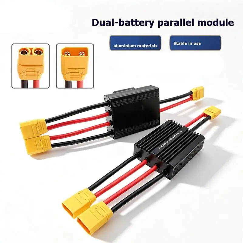 New Arrivals-XT90 Plug Ebike Dual Battery Balanced Discharge Module 10V-100V 80A Double Battery Discharge Converter