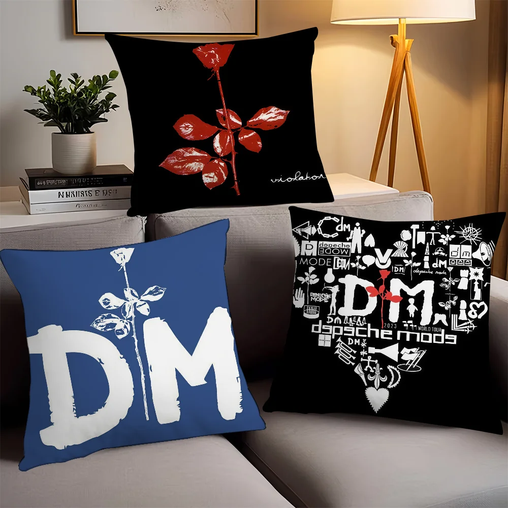 

Rock band D-depeche M-modeS Pillow Case Office Cushions Suitable For Sofa Car Bedroom Decorative Cushion Cover