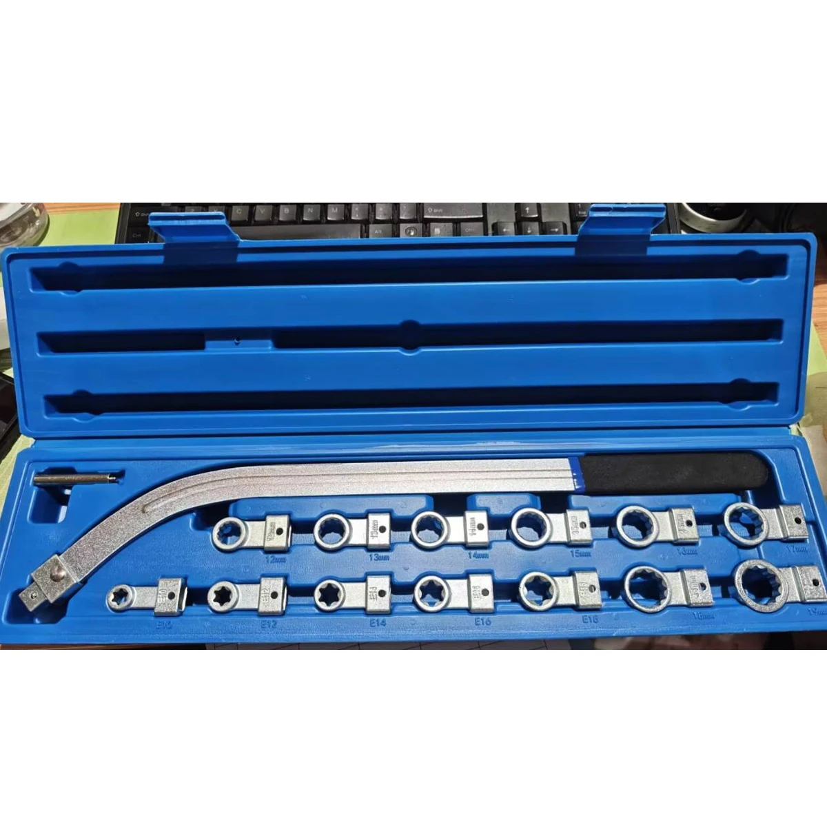 

Набор из 15 предметов: вспомогательный натяжной ролик ремня ГРМ, французский тип, 12-19 мм, E10-E18, 12-гранный инструмент для большинства типов автомобилей