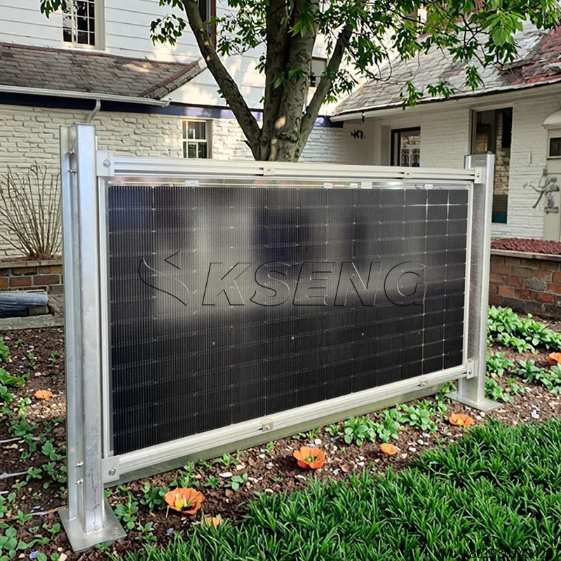 Bifacial Fence Mount Vertical Structure Solar Panel Fencing System for Farm Solar Power Plant