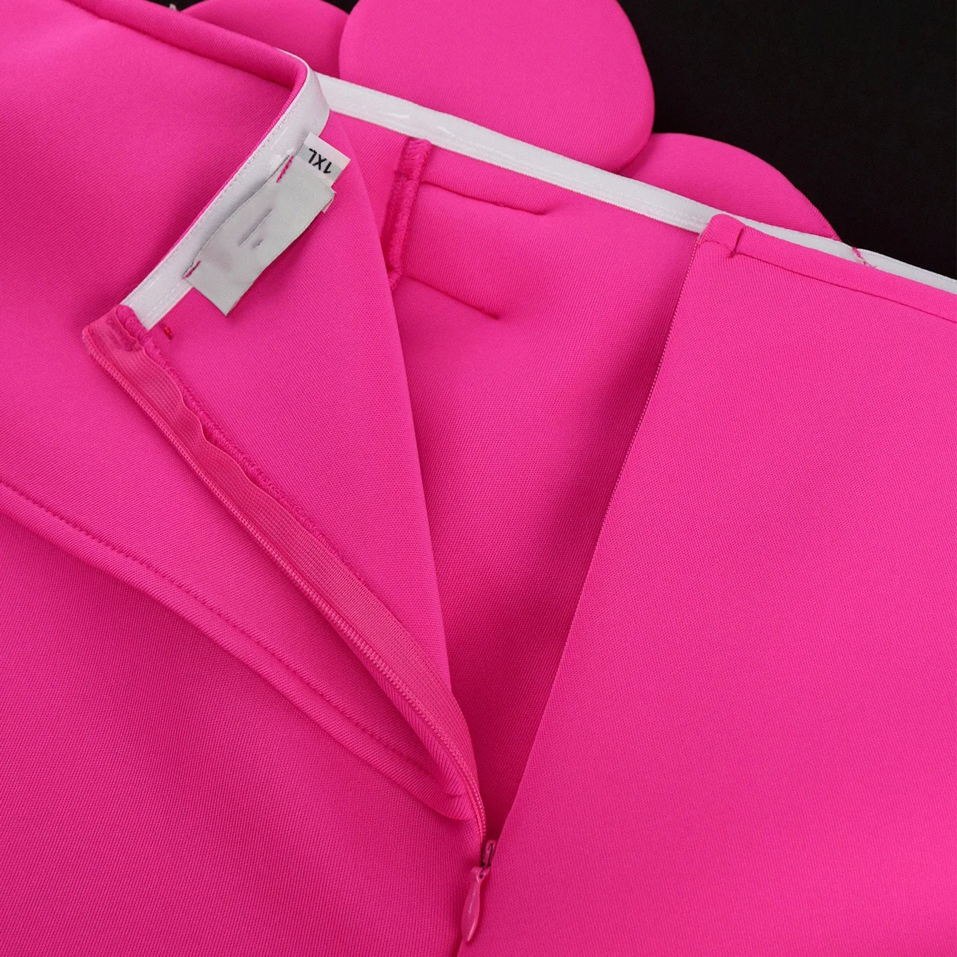 Elegant Dresses for Woman Rose Off the Shoulder Short Sleeve Ruffles High Waisted A Line Knee Length Luxury High Quality Dress