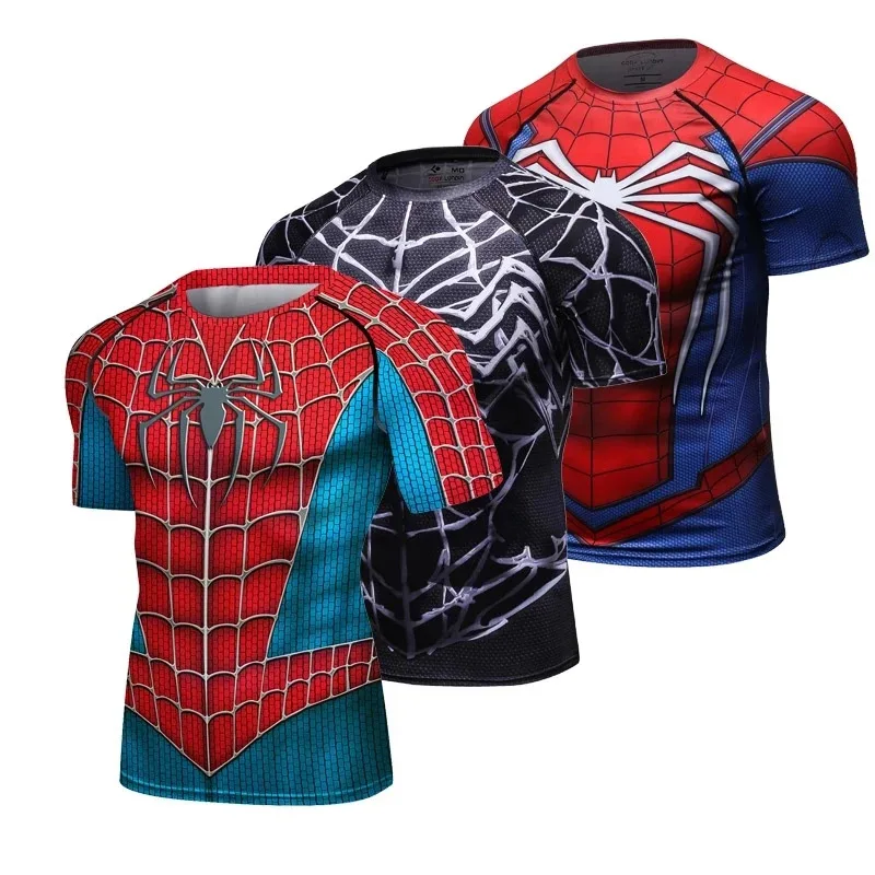 Rashguard MMA Compression T Shirt Super-Man Kickboxing Clothing Rash Guard Fitness Tights Bjj Boxing Sport T-shirts For Men Tops