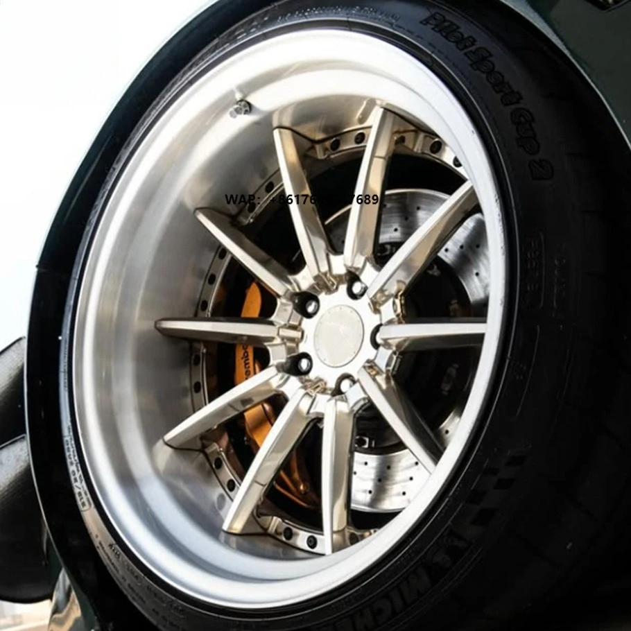 

Custom Two Piece Aluminum Alloy Passenger Car Wheel Hub for GTR Mustang Camaro