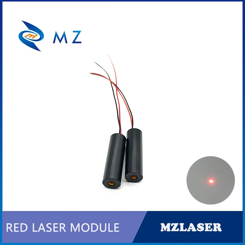 Red Dot Laser Diode Module Hot Selling Compact Mini D12mm 660nm 1mW 3V 5V 12V 24V Class II Spot Laser Industrial Grade