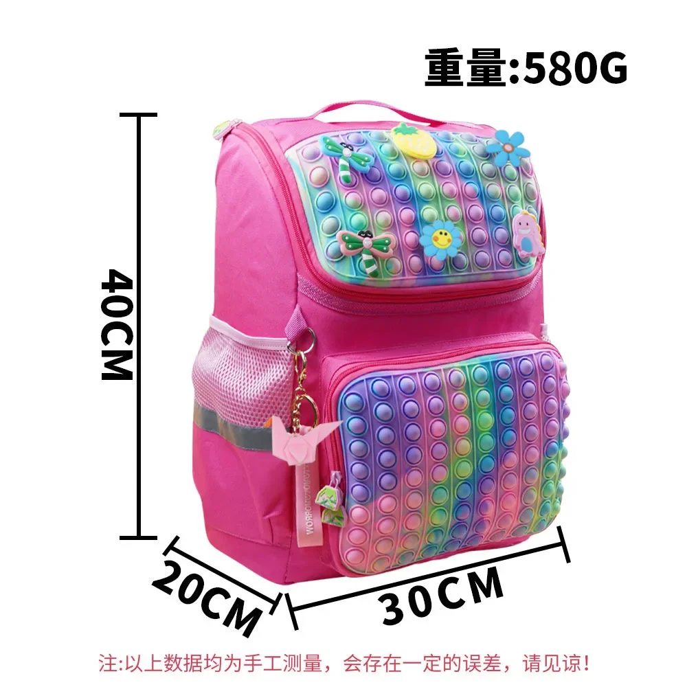 School Backpack Girls Pop Backpack for Girls Kids Fidget bubble Bag Fidget Toys Back to School Bag Gifts for Kids Teen