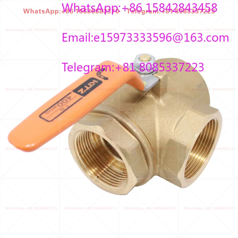 KITZ TYPE TN 400 3-WAY FORGED BRASS BALL VALVE DN8 DN10 DN15 DN20 DN25 SCREWED ENDS FOR WATER OIL GAS IN STOCK