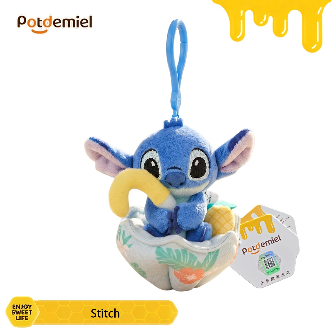 Potdemiel Disney Lilo & Stitch - Llavero de peluche de Stitch, decoración para mochila, bolso, teléfono, figura coleccionable mini