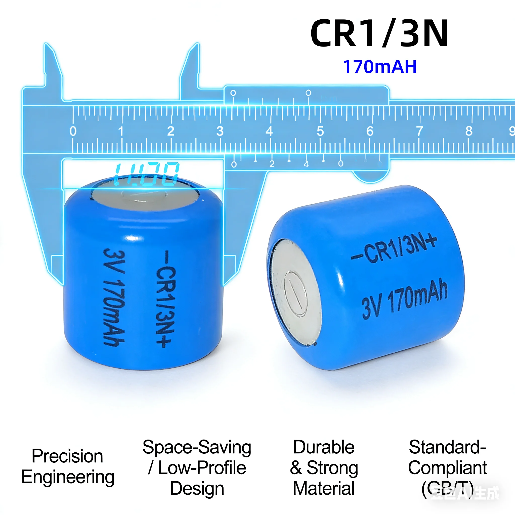

170mAh 1-10PCS 3V CR1/3N Lithium Battery Cells 3V CR-1/3N CR13N M6 M7 DL-1/3N CR1/3N high-discharge