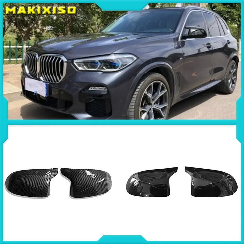 

Auto Car Rear View Side Mirror Cover Trim for BMW F25 X3 F26 X4 F15 X5 F16 X6 14-18 Carbon Fiber Style