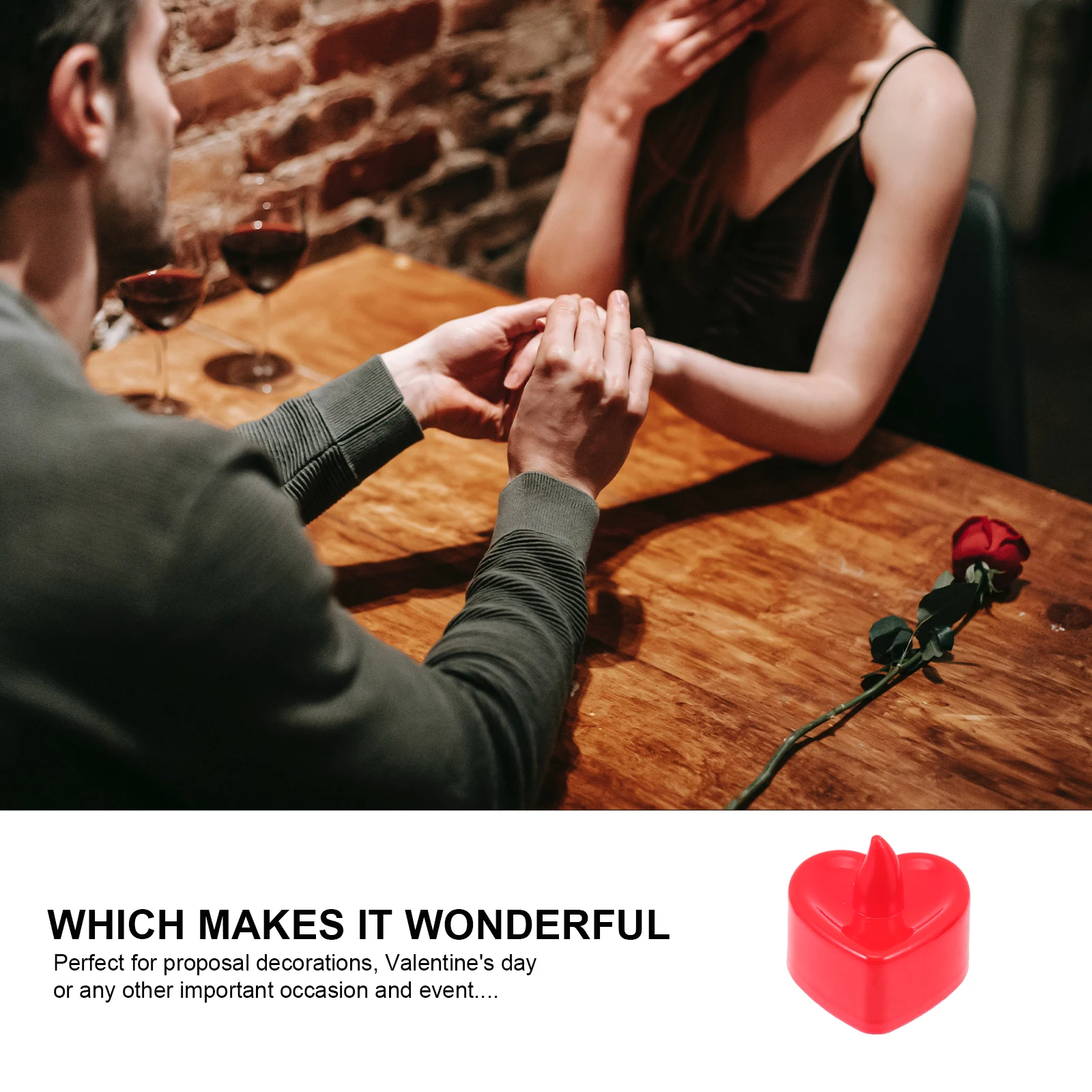 

24 Pcs Heart Shaped LED C Lamp Romantic Flameless Tealight C les Powered Compact Desktop nament Christmas Decorations