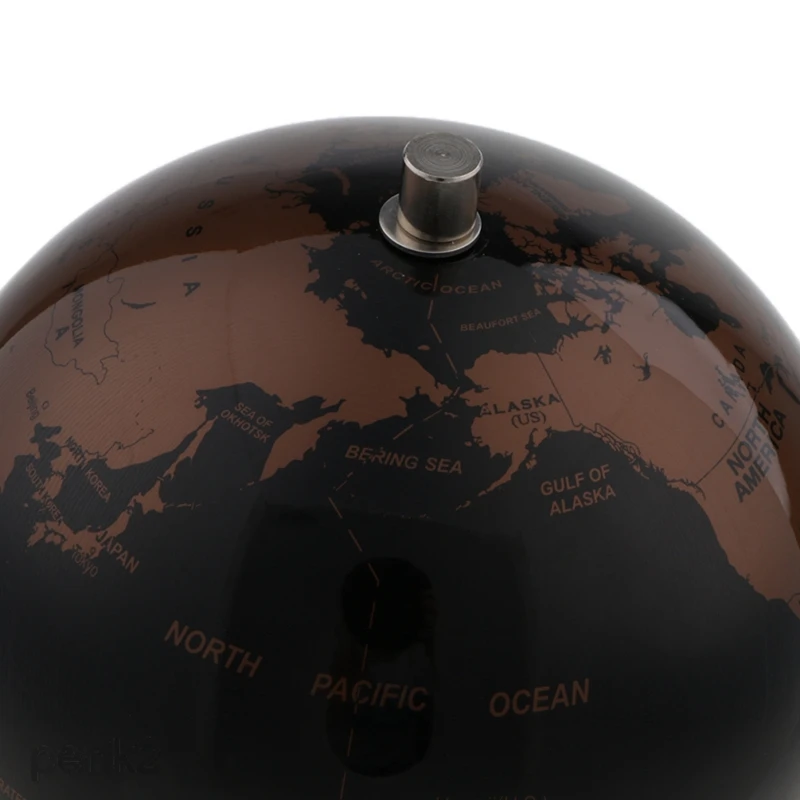 14cm World Globe Decoration Mapa Earth Globe Vintage Ornaments Metal World Globe Constellation Map Home Living Room Desk Decor