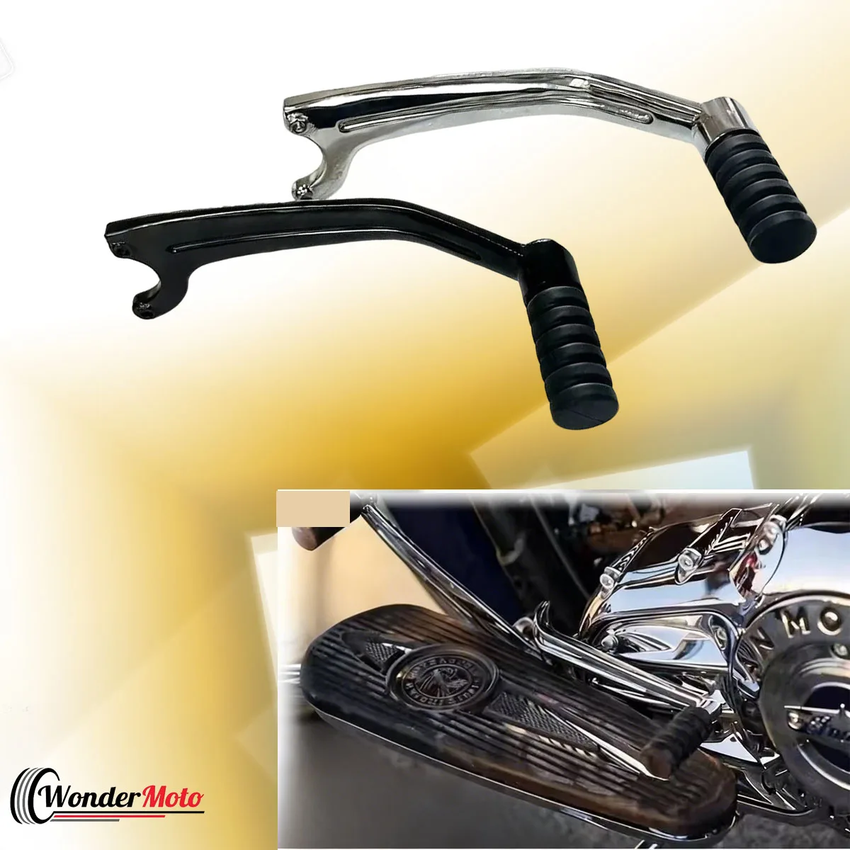 Palanca de Freno de Pie y Palanca de Cambios de Aluminio para Motocicleta Dark Horse Chief Chieftain Chief Classic Roadmaster