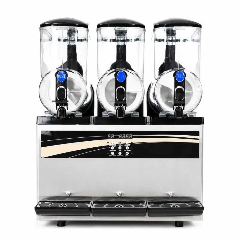 Commercial Frozen Drink Machine Snow Ice Slush Maker for Beverage Shop Cafe Restaurant Hotel Equipment