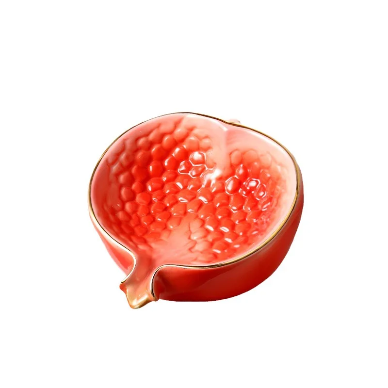 

Ceramic Soap Rack Drain Soap Box Creative Pomegranate Bathroom Soap Box Light Luxury