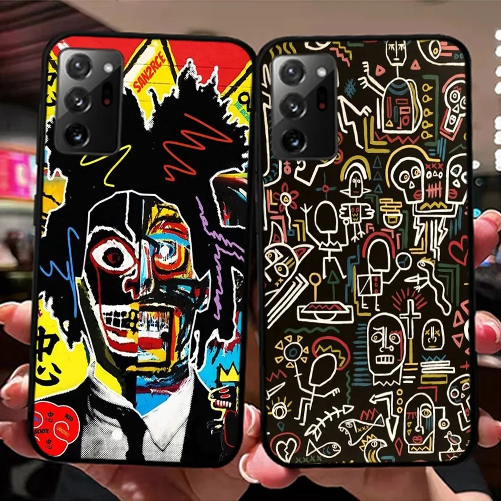 Art J-Jean-M-Michel B-Basquiat Phone Case For Samsung Note 8 9 10 20 pro plus lite M 10 11 20 30 21 31 51 A 21 22 42 02 03