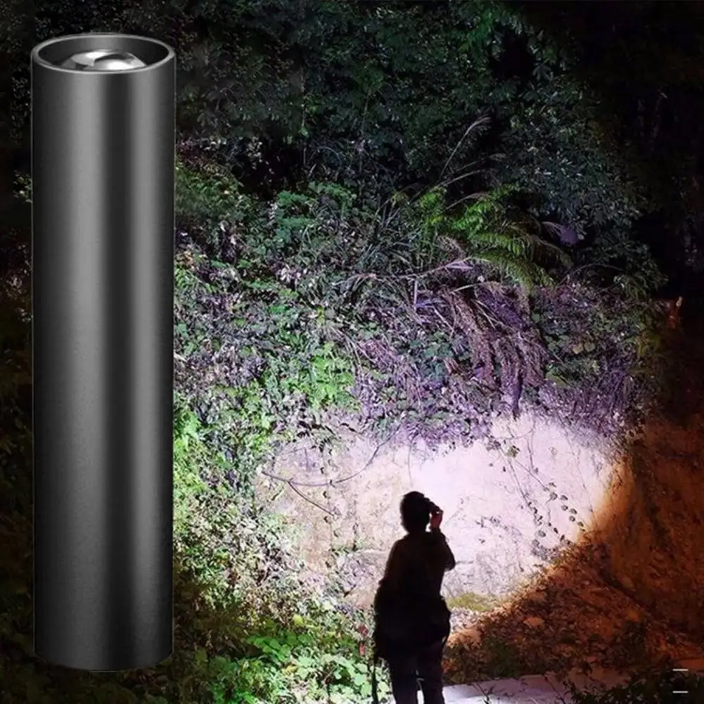 1 Set Mini Flashlight High Brightness 3 Lighting Modes Pocket Torchlight Waterproof Energy-saving Aluminum Alloy Safety Light