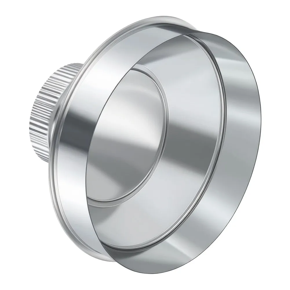 8 Inch To 4 Inch Zinc Coated Steel Air Tube Diameter Converter Vent Pipe Connecting Joint Home Dryer Renewal Hardware Component