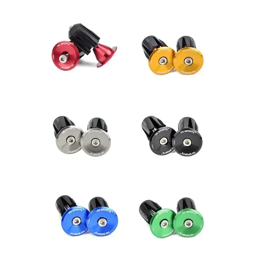 1pair Road Bike Handlebar Grip Ends Cap Racing Cycling Handle Bar Plugs For 15-24mm Handlebars Motorcycle Handle Bar Ends Plug