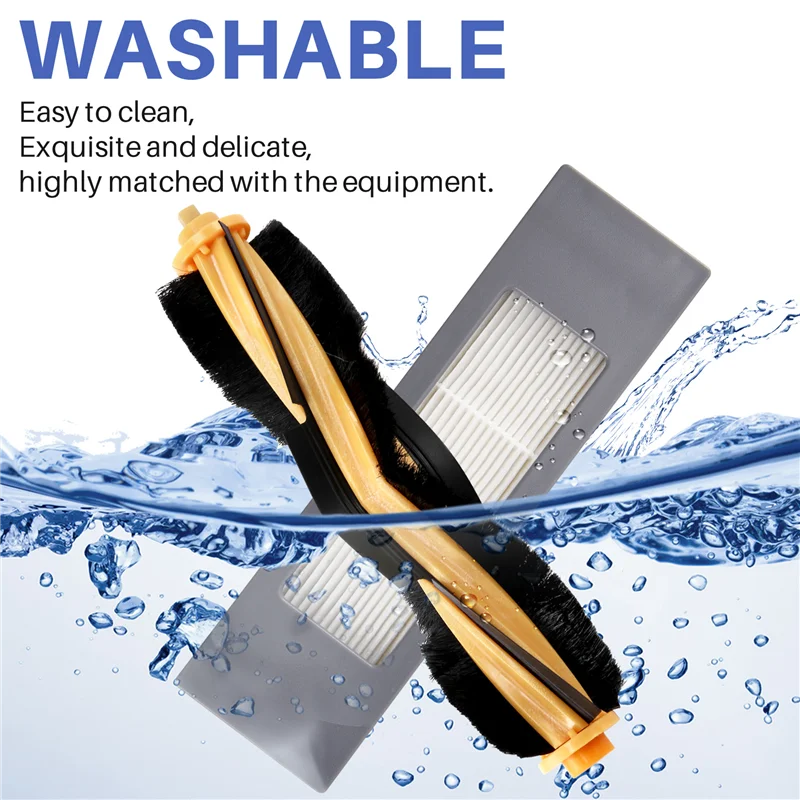 

A24R Filter Roller Side Brush For Ecovacs Deebot OZMO 920 950 T5 T8 Aivi Robot Vacuum Replacement Parts Accessories