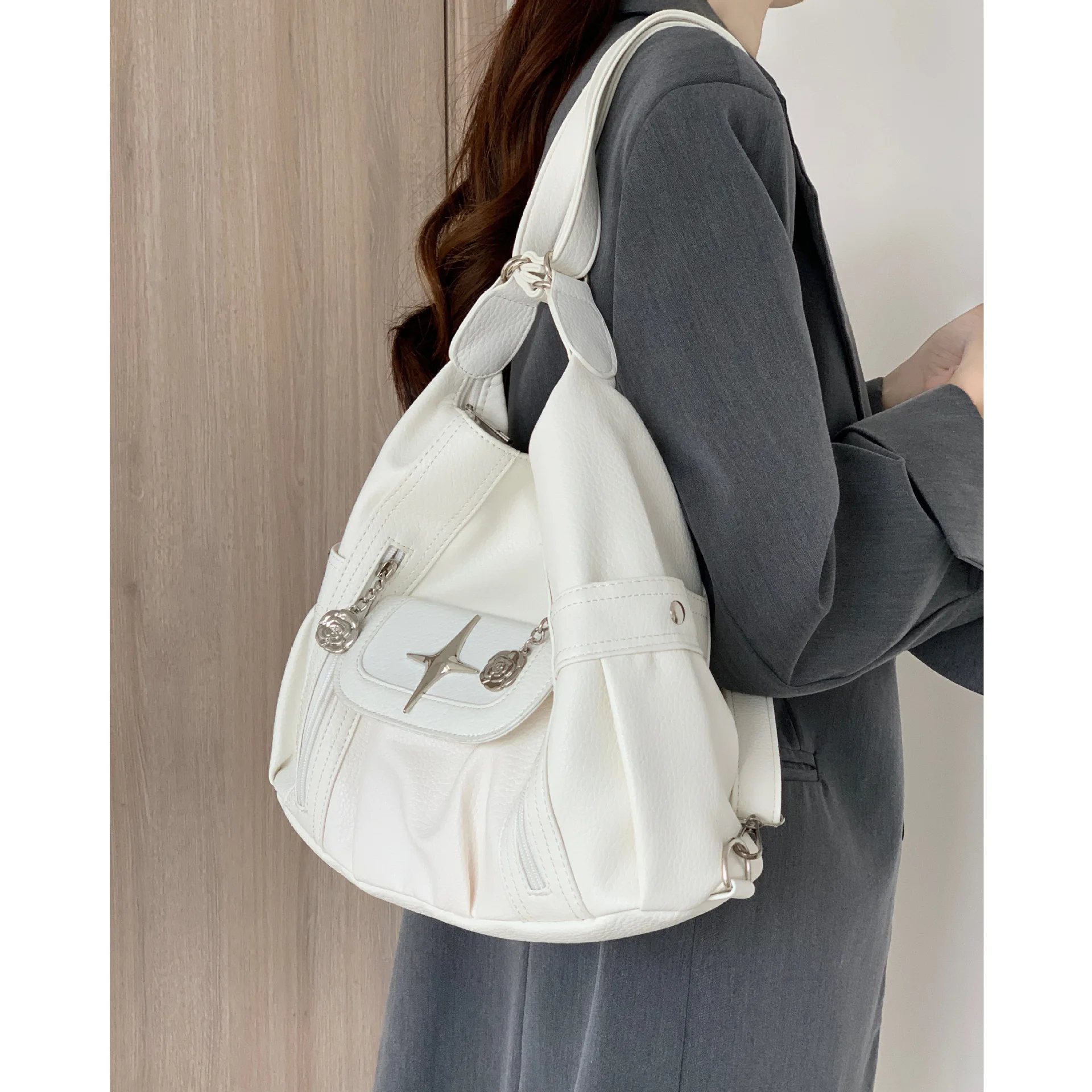 Women's Nice Bag Fashion Korean Version Student Travel Bolso Grandebag Single Shoulder Straddle Large Capacity New In Handbag - view 5
