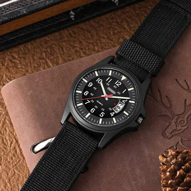 Reloj Hombre 2023 Fashion Mens Nylon Watches Luxury Men Army Military Quartz Watch Calendar Date Wristwatch Relogio Masculino