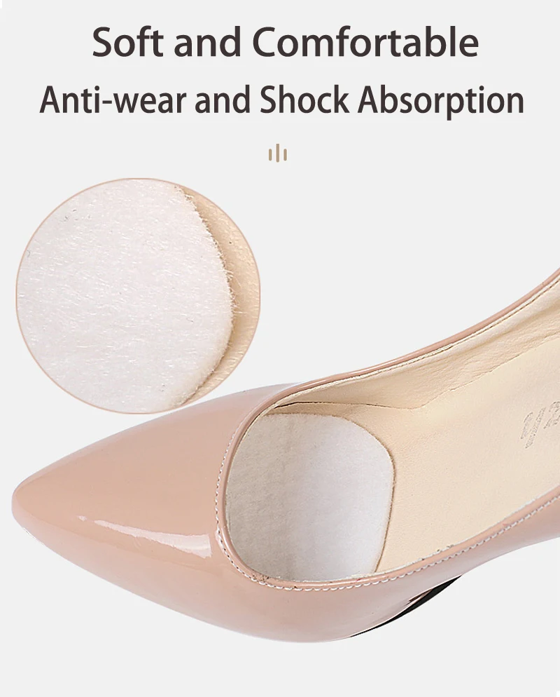 Almofadas de língua para sapatos protetor de dor de pé anti-usar adesivo autoadesivo antepé amortecimento palmilhas sapato tamanho redutor remendos