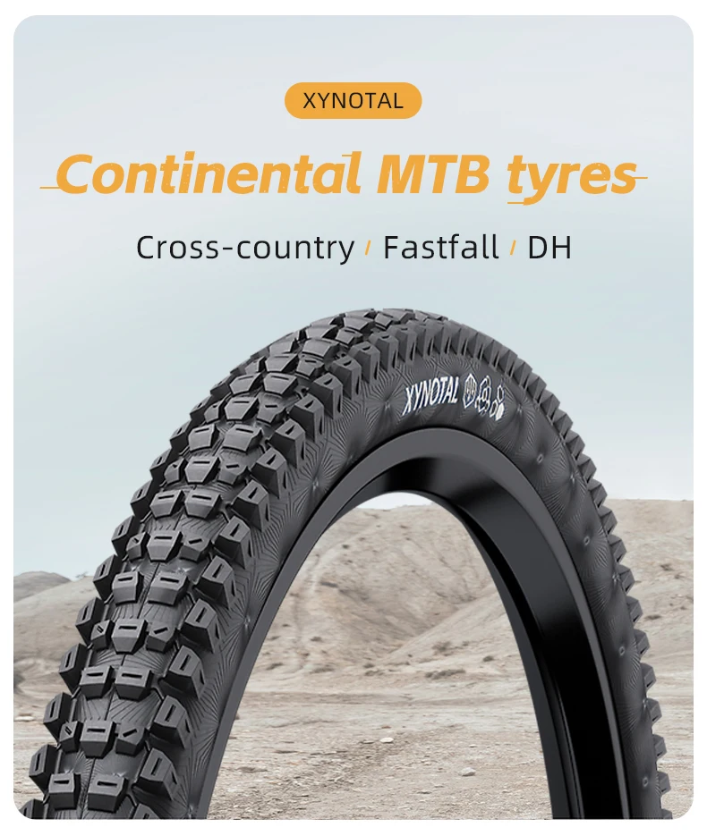 Continental Xynotal Mountainbike-Reifenfelge 27,5/29 MTB Tubeless Ready Anti Puncture 180TPI Faltreifen Off-Road Downhill-Reifen – Detail 1