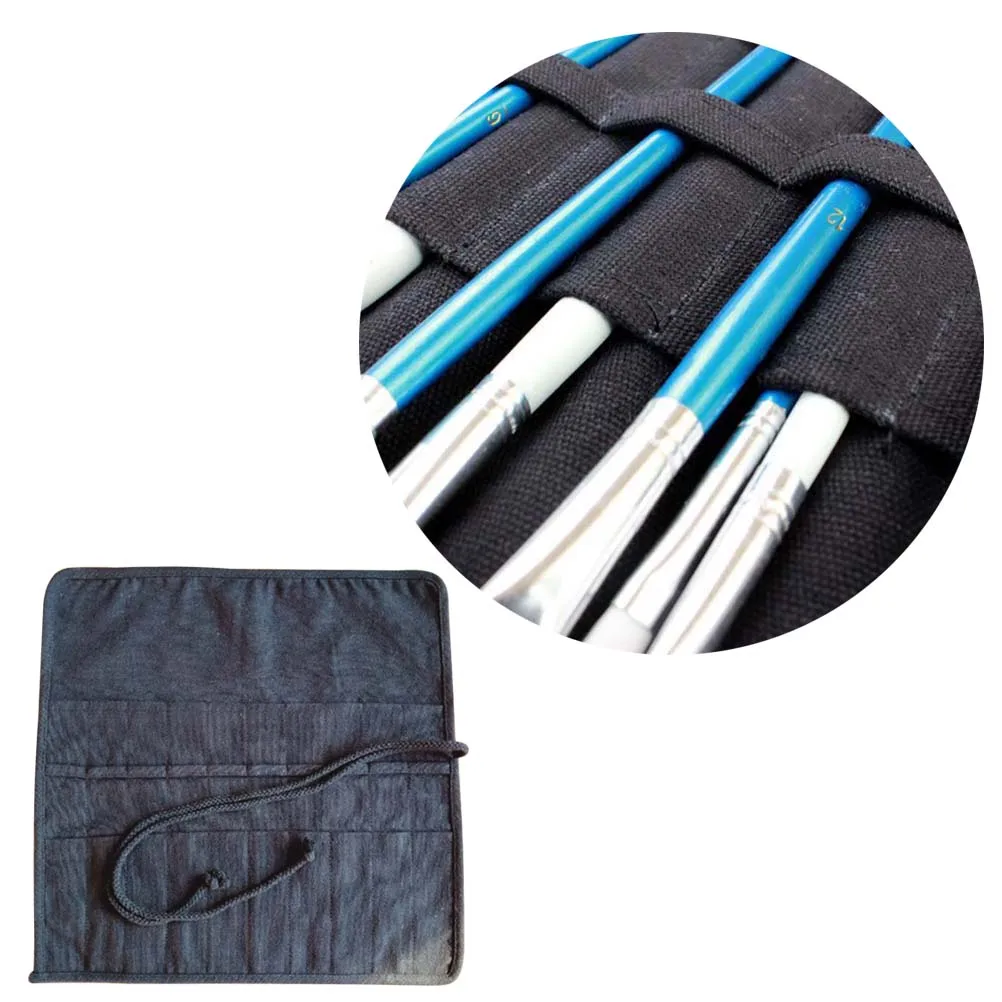 

20 Slots Paint Brush Holder Canvas Pouch Roll Up Storage Carrying Artist Brushes Portable ganizer Tools