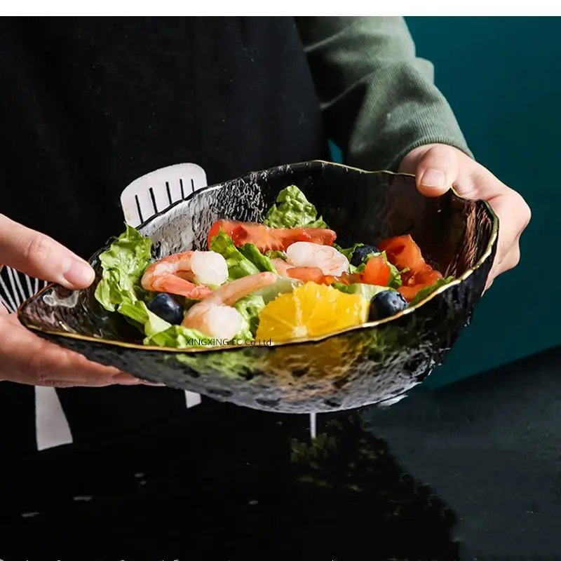 

Стеклянная чаша в форме капли воды, тарелка с фруктами, простая прозрачная Пномпень, овощной салат, домашний завтрак, овсянка