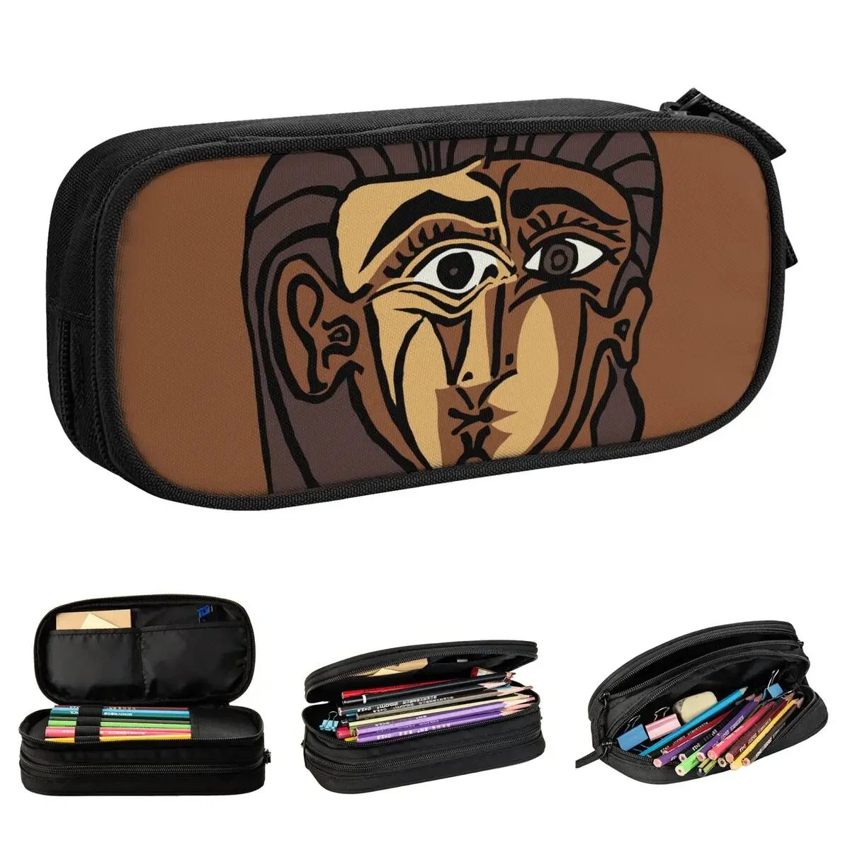 

Picasso Pencil Case Fun Art Cubism Surrealism Artist Spanish Pen Holder Bag Girl Boy Large Storage School Supplies Pencilcases