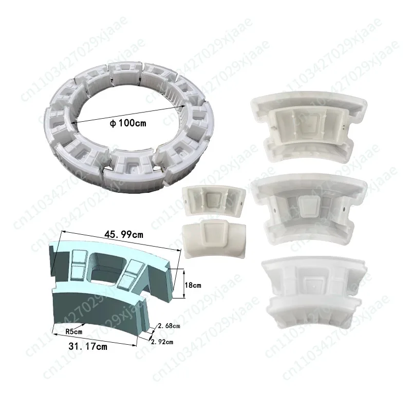 

Well Mold Ground Circular Concrete Block Brick Plastic Mold Inspection Well Wall Circular Concrete Well Wall Module Box